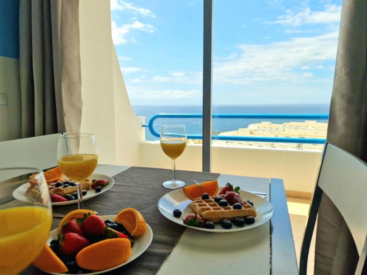 Lovely Blue Studio With Ocean View And Pool, Paraiso 918 Costa Adeje  Exteriör bild