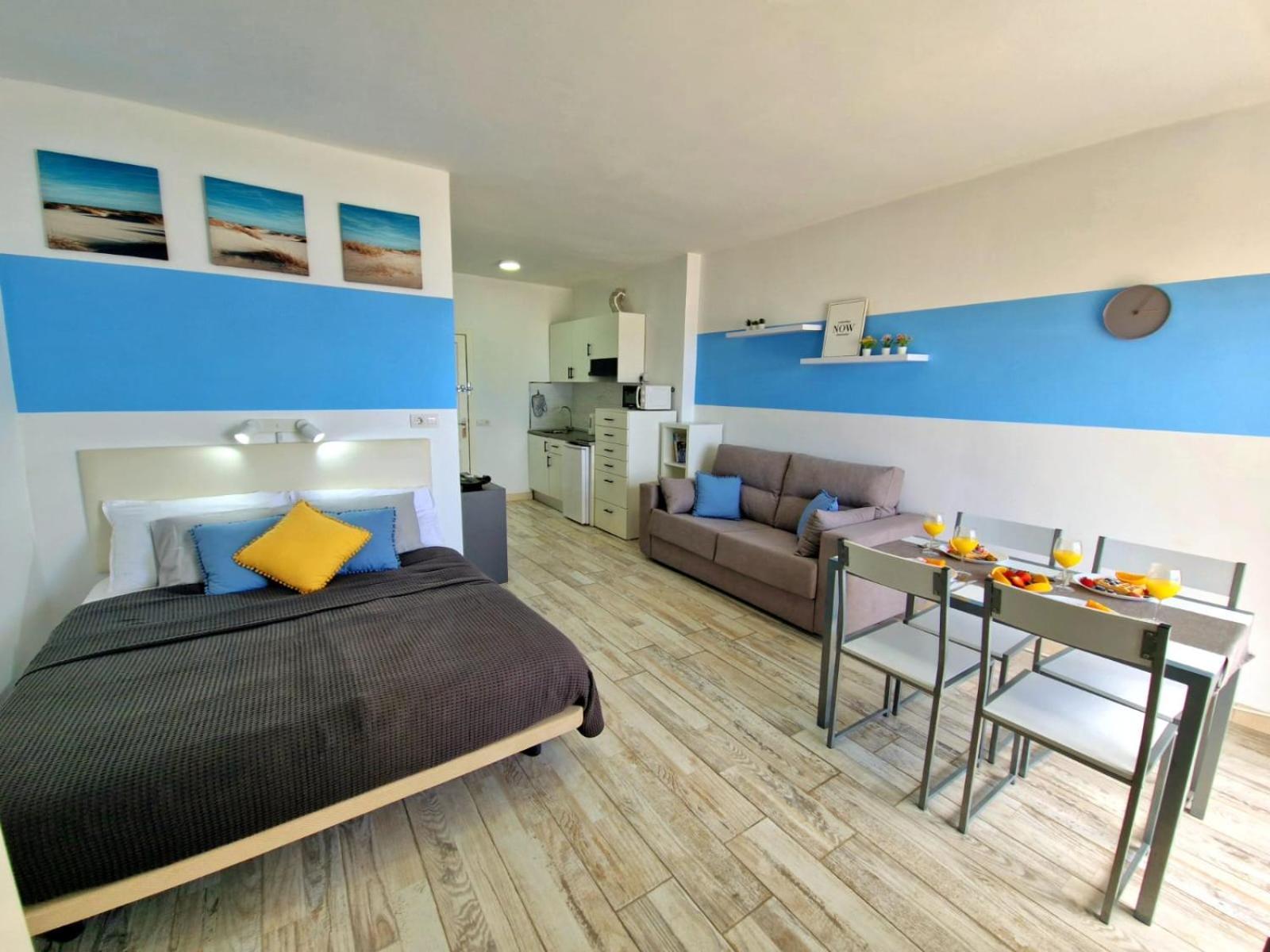 Lovely Blue Studio With Ocean View And Pool, Paraiso 918 Costa Adeje  Exteriör bild